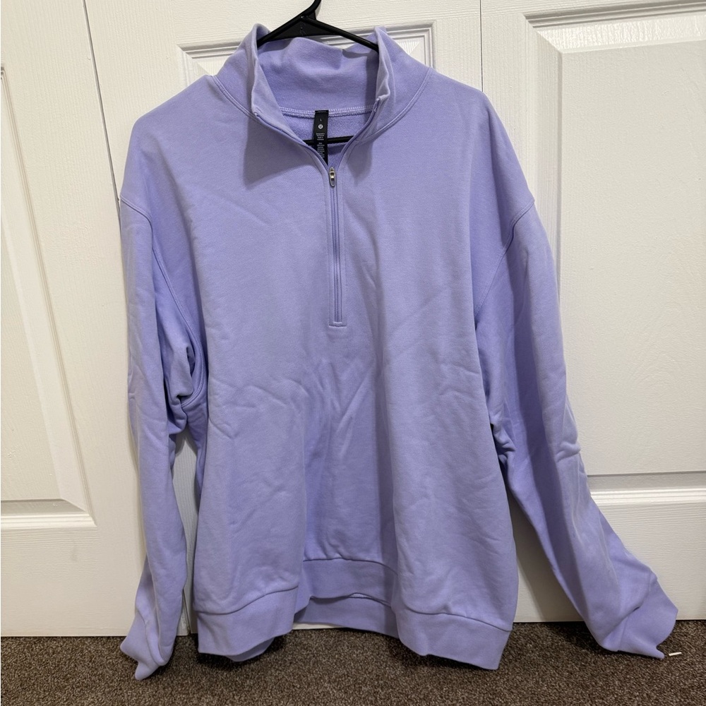 Lululemon french terry oversized half zip